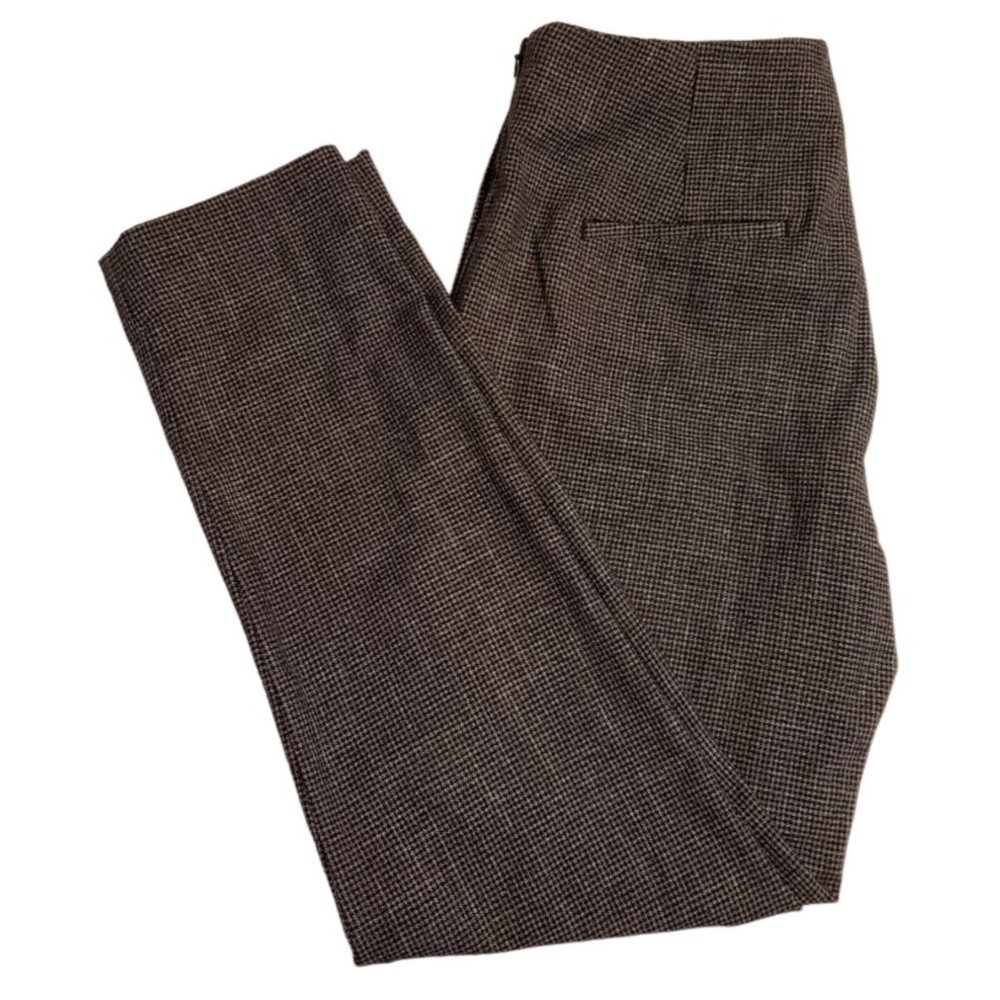 Banana Republic Womens Black + White Houndstooth Slacks Size 4